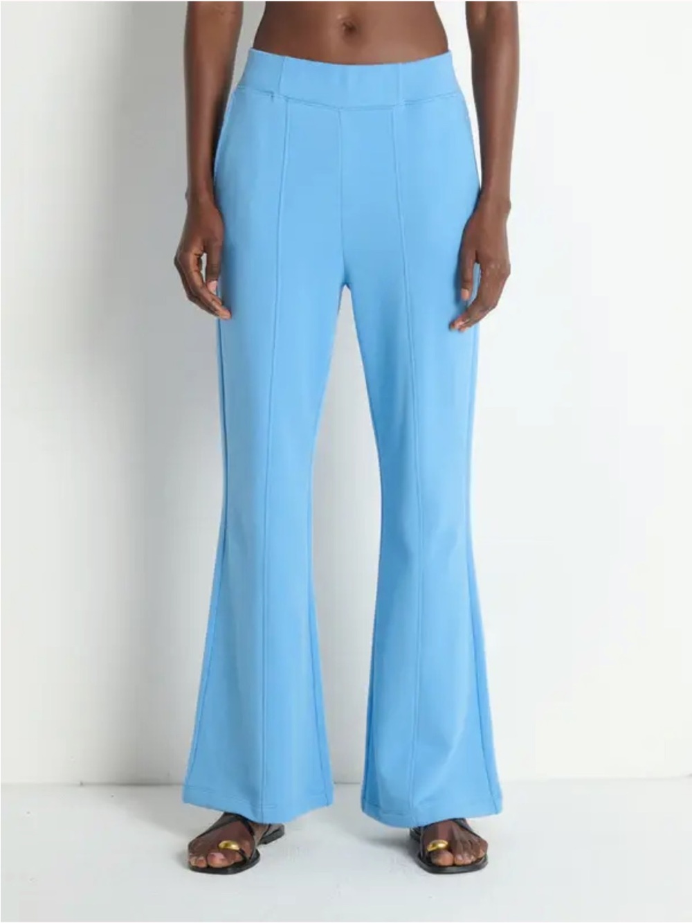 Nation $198 Reese Glare leg Sweatpant in laguna blue - Picture 2 of 6